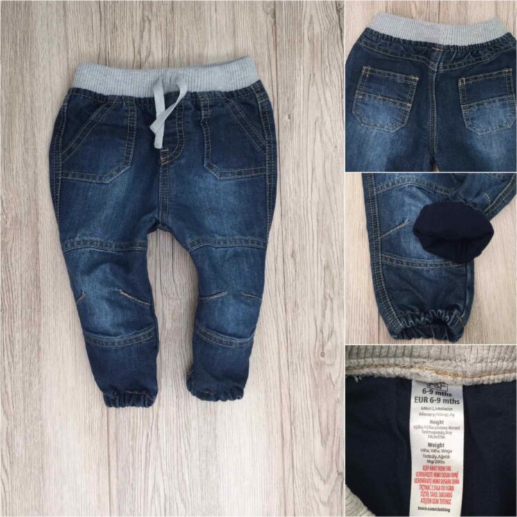 Джинсы F&F (6-9мес) 0150р