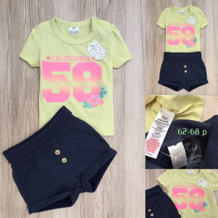 Костюм летний F&F-H&M (3 мес) 0239р