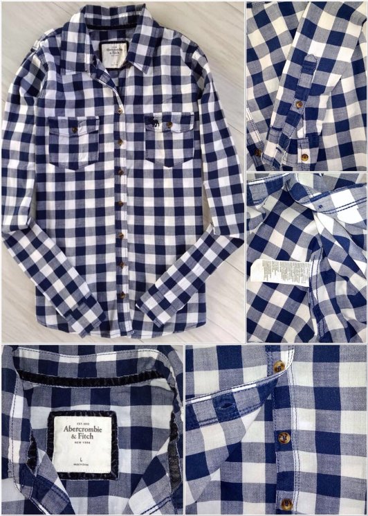 рубашка Abercrombie& Fitch ( L ) 0002ж