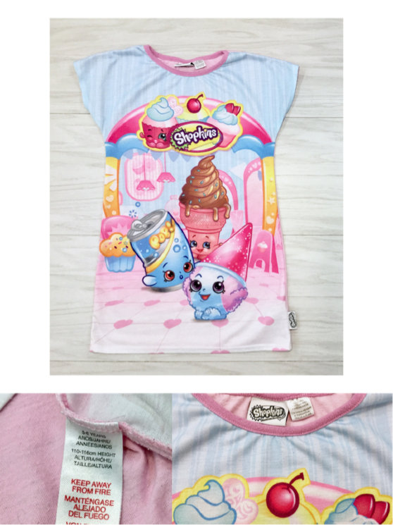 ночная SHOPKINS (5-6лет) сорочка 0018д